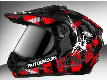 Shiv (X-7) Full FACE Sports Helmet Multi-Color Motorbike Helmet
