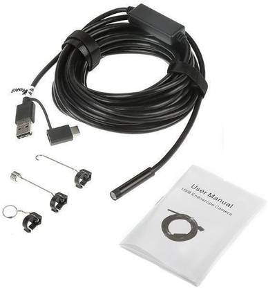 SIOVS Waterproof V8 USB Endoscope Inspection Camera with 5 m Cable for Android Phone Spy Camera