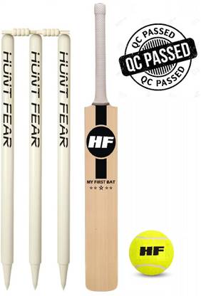 HF MY FIRST MINI KIT Junior Cricket Bat Size 2 For Age Group 6-7 Years with 1 Piece Tennis Ball and wickets set Cricket Kit