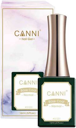Canni 16ml Nail Art Acrylic Nails Base Coat uv gel nail polish base coat UV / LED Lap need to Dry (16ml-Base Coat (Normal) Transparent
