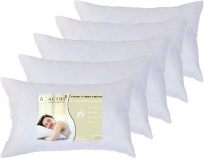 ACTOS Microfibre Sleeping Pillow Pack of 5 Solid