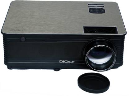 digicast HD 1280*800 LED Projector with 4500 Lm, HDMI USB VGA AV, Support Red & Blue 3D Format (4500 lm / 2 Speaker / Wireless / Remote Controller) Portable Projector
