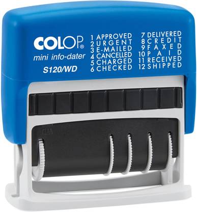 colop S120/WD with Date (Multi Phrase in-Built) Self-Inking Stamp