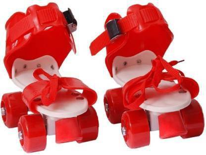 DEA MERCHANDISE GROUP Adjustable Quality Quad Roller Skates Inline Skates Suitable for Age Group 6 to 14 Years Quad Roller Skates - Size Free  Euro