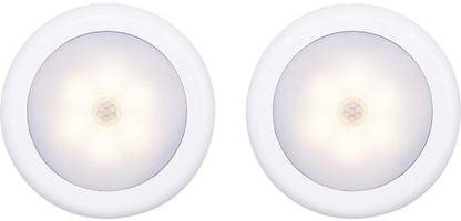 Bluejack Motion Sensor Light, Motion-Sensing Battery Powered LED Stick-Anywhere Nightlight,Wall Light for Entrance,Hallway,Basement,Garage,Bathroom,Cabinet,Closet (2pcs, Warm Light) Motion Sensor Light