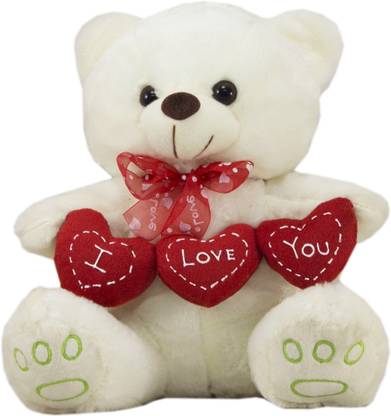 Tickles Romantic Loving Teddy with I love You Heart  - 25 cm