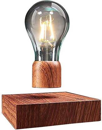 juliain-wisio JW Magnetic Levitating Floating Wireless LED Light Bulb Desk Lamp for Unique Gifts, Room Decor, Night Light, Home Office Decor Desk Tech Toys Night Lamp