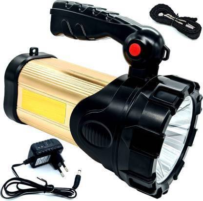 Smuf High Power Long Distance 1 km, 1000 Meter Long Range, 20000 mAh / 12 Hours High Battery Back up 75W Rechargeable Led Torch Ultra Bright Torch