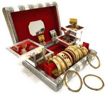 Four Pillars Digital Jewelry Box , Wedding Gift Box, Vanity Box, Rakhi Gift jewellery Vanity Box