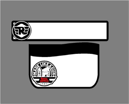 visa Moto Utility Radium graphic bike number plate BULLET GUN Bike Number Plate
