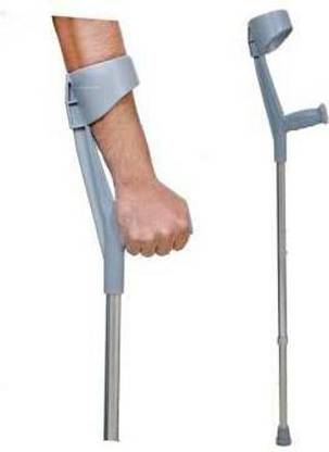 roston SURGICAL Elbow Crutch Grey Walking Stick Walking Stick