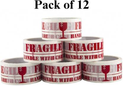 Young Arrow Fragile Handle with Care Printed Packaging Self Adhesive Tape (Manual)