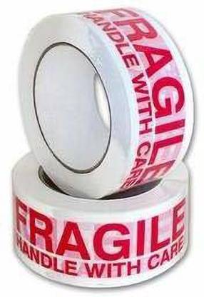Young Arrow Fragile Handle with Care Printed Packaging Self Adhesive Tape ( Length 66 Meter Width 2 inch) (Manual)