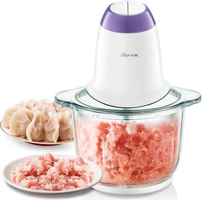 kirfiz Meat Mincer Machine Electric / Keema Machine / Electric Meat Grinder Machine Food Chopper, Meat, Vegetables, Onion Slicer Dicer, Fruit and Nuts Blender 350 Watt, 2 L Capacity Electric Meat Grinder