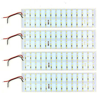 INVENTO 4Pcs 12V 30W 2835 LED Strip White Color 84 SMD LED Plate 200x50x2.5mm High Power Ultra Bright Automotive Electronic Hobby Kit