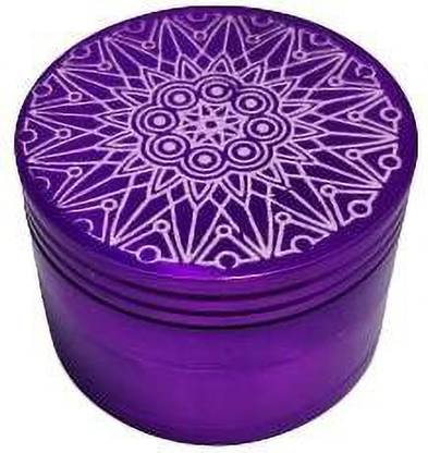 Farman Handicrafts MG64 New Rangoli Herb Crusher Weed Printing Grinder (50 mm), Pack of 1 Hand Muller Grinder