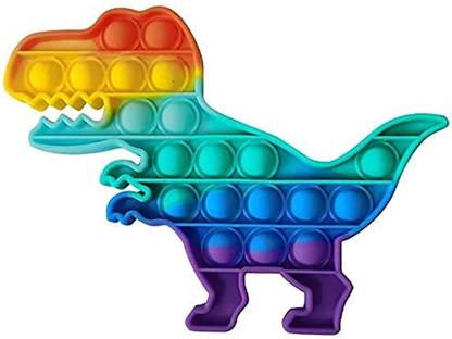 Galactic Dinosaur pop it Fidget Toy, pop its Fidget Toys, Fidget Toys pop it Dinosaur (Dinosaur Rainbow)