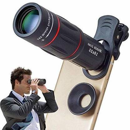 Viraan Background 18X 4K HD Optical Zoom Mobile Telescope Lens kit for All Mobile Camera | DSLR Blur Background Effect Macro Lens & Wide Angle Effect Lens Mobile Phone Lens