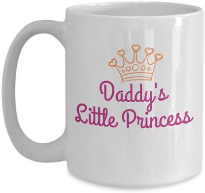 SR KRAFT “ DADDY’S LITTLE PRINCESS “ Gift For Best Dad ,Father’s Day,,Anniversary,Festival,Birthday Gift ,Gift From Best Son,Daughter Ceramic Coffee 330 Ml Ceramic Coffee Mug