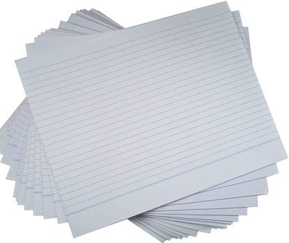 SHARMA BUSINESS Exam Supplementary Sheet for Student Both Side Line For Exam Test Set of 100 Ruled A4 65 gsm, 70 gsm Project Paper