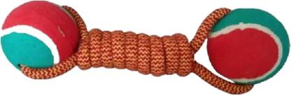 JAPIN Durable Pet Teeth Cleaning Chewing Biting Knotted Small Puppy Toys -100% Natural & Safe Cotton Cotton Chew Toy For Dog & Cat Cotton Chew Toy For Dog & Cat
