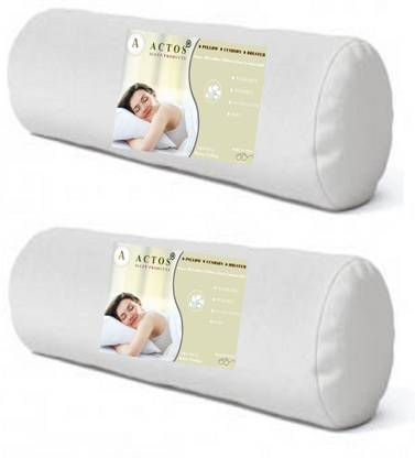 ACTOS Round Microfibre Solid Bolster Pack of 2