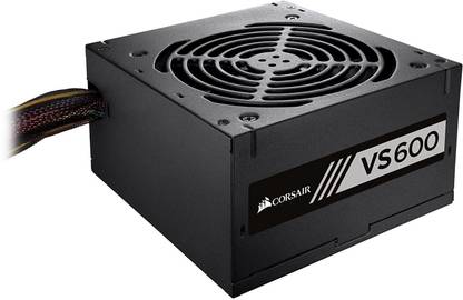 Corsair VS Series, VS600, Active PFC, 80 PLUS White Certified 600 Watts Computer PSU with 7 SATA Cables
