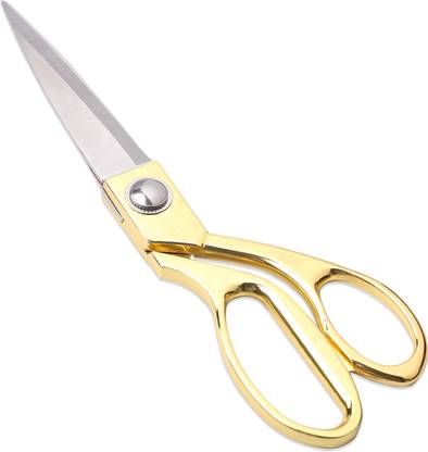 yojiyo -Tailoring Scissors For Cloth With Golden Brass Handle, Multipurpose (Size-8) Scissors