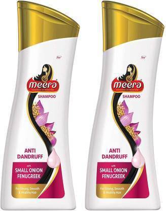 Meera Anti-Dandruff Onion Shampoo,180ml x 2, Combo Pack