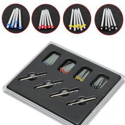 pyrax Fiber Post Drill Screw Thread Glass Instrument Kit - 24Pcs Dental Elevator