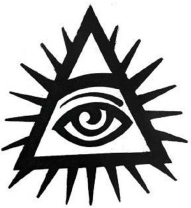 Comet Busters Temporary Illuminati Tattoo Sticker