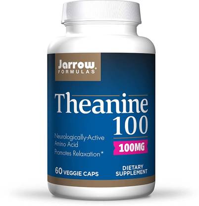 Jarrow Formulas Theanine 100, 100 mg, 60 Veggie Capsules
