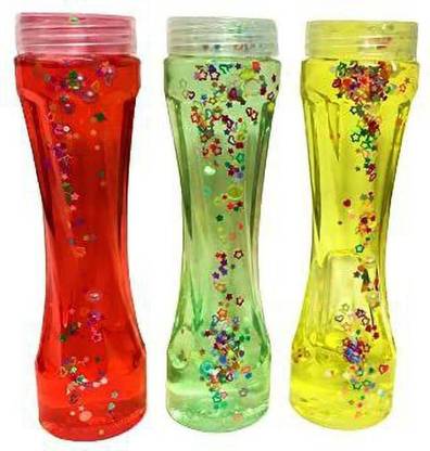 QWICK CLICK Crystal Clay Soft Slime Transparent Magic Mud Non-Sticky Kit in Random Colours Set Toy for kids