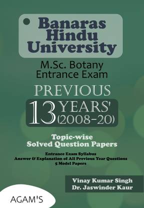 Banaras Hindu University- Topic Wise Solved Question Papers [2008-2020]