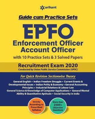 Epfo (Enforcement Offier) Account Officer Guide Cum Practice Sets 2020