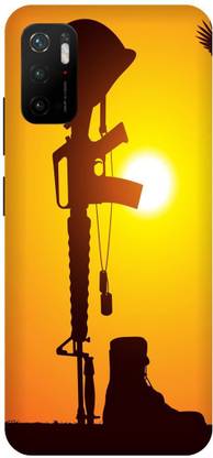 Zaplab Back Cover for POCO M3 Pro 5G,MZB0956IN, Army Gun Printed Back Cover