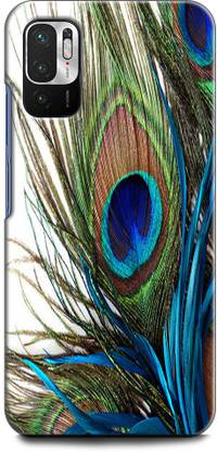INDICRAFT Back Cover for REDMI Note 10T 5G MOR PANKH, PEACOCK, FEATHER