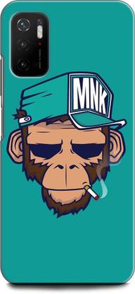 INDICRAFT Back Cover for POCO M3 Pro 5G FUNKY, MONKEY, HAT AND CIGGRATE