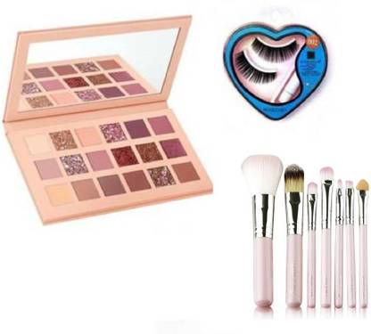 Everwey Nude Professional Eyeshadow & Soft Makeup Brushes & Heart Eye lashes