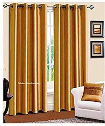 good luck textile 213.36 cm (7 ft) Polyester Room Darkening Door Curtain (Pack Of 2)