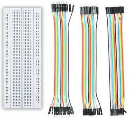 Mayuk Star GL-12 840 Point Breadboard + 60 Pieces Jumper Wires Set (M-F, M-M, F-F) Educational Electronic Hobby Kit Educational Electronic Hobby Kit