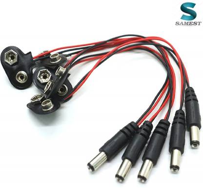 samest DC Power Plug Center-Positive DC Jack for Arduino UNO R3, Mega 2560, MB102 Power Supply ?Pack of 5? Electronic Components Electronic Hobby Kit