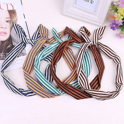 APSAMBR 6Pcs Women Korean Bow Hairband Twisted Knotted Hair Band Headband Head Wrap Hair Band