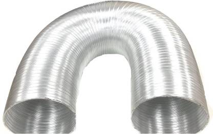 Femerell FA- 140 - 8 INCH DUCT Femerell Aluminum Flexible Duct Pipe for chimney (8 Inch Diameter expandable up to 10 feet) Silver Hose Pipe
