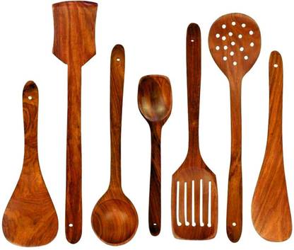 DECORASIA Wooden Serving Spoon Set