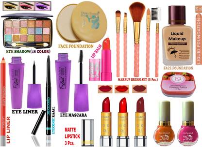 CLUB 16 Makeup Kit of Latest Most Stylish and Trendy 19 Makeup Items FR03