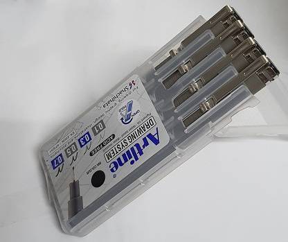 Artline 0.1, 0.3 , 0.5, 0.7 ACID FREE DRAWING SYSTEM FINELINER PEN SET FOR PROFESSIONAL ARTISTS SET OF 4 WITH PREMIUM QUALITY PLASTIC BOX (BLACK) Fineliner Pen