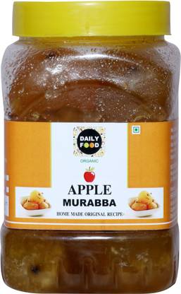 Daily Food Homemade Pure Natural Organic Dry Apple Murraba (800 grams) Apple Murabba