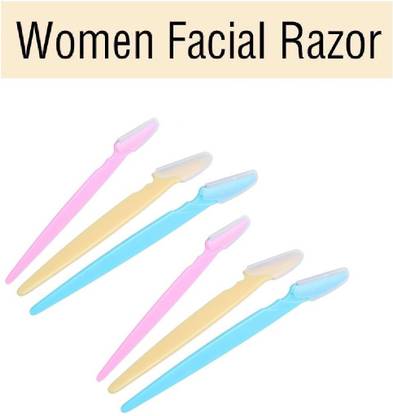 MYEONG Professional Stainless Steel face Eye Brow Razor, Men & Women
