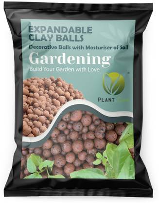 PLANT CARE Organic Clay Balls, Hydrotons, Lightweight Expanded Clay Aggregate (LECA) for Hydroponics, Aeroponics & Aquaponics, Aquaculture Plant Garden Soil Fertilizer